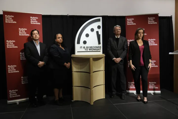 Doomsday Clock Stays Put as Global Leaders Warn of Impending Catastrophe