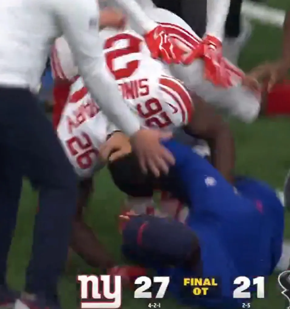 John Harbaugh Says He Is 'Day-to-Day' After Devin Singletary Tackle