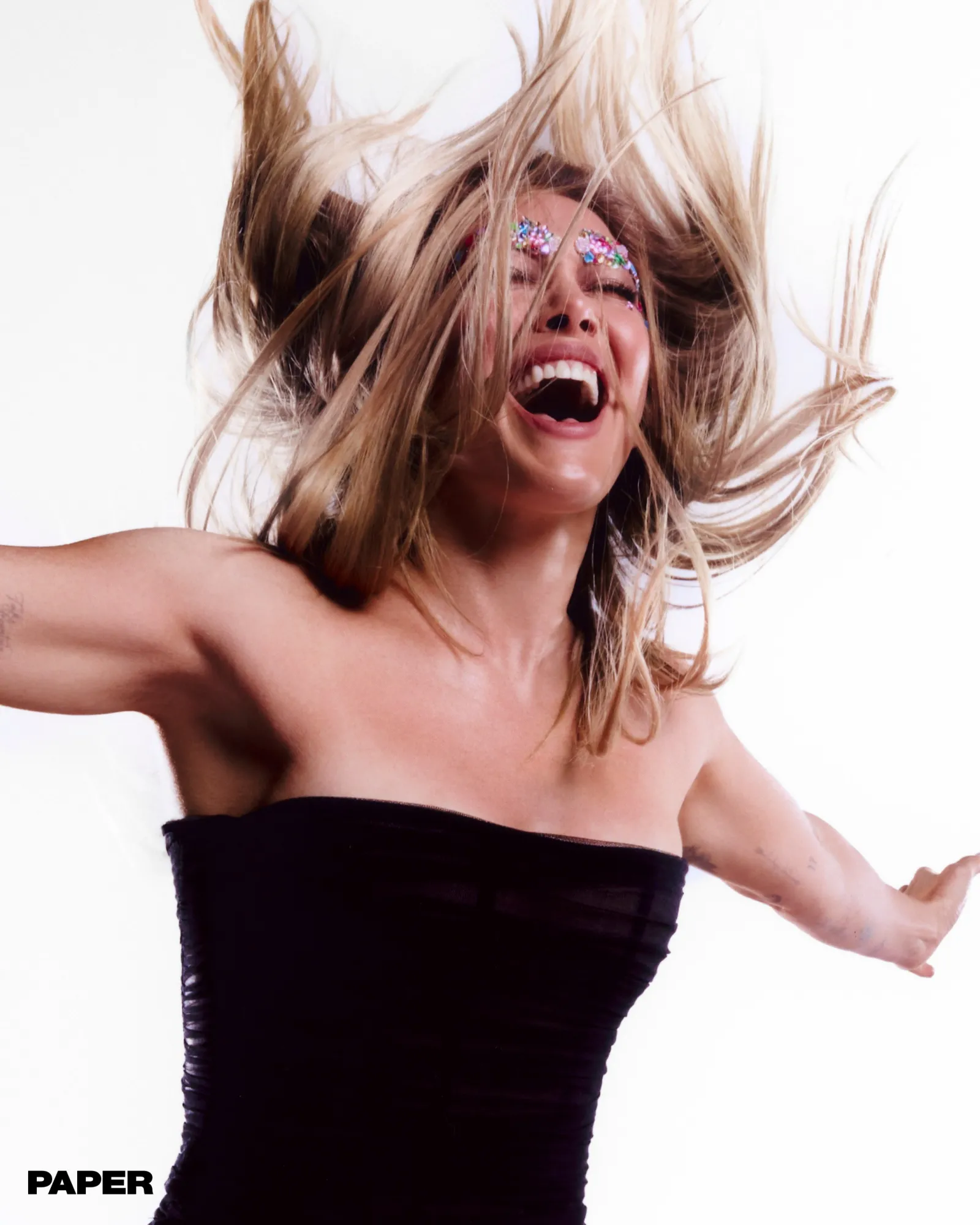Hilary Duff Shines with Glittering Eyebrows in New Paper Magazine Shoot