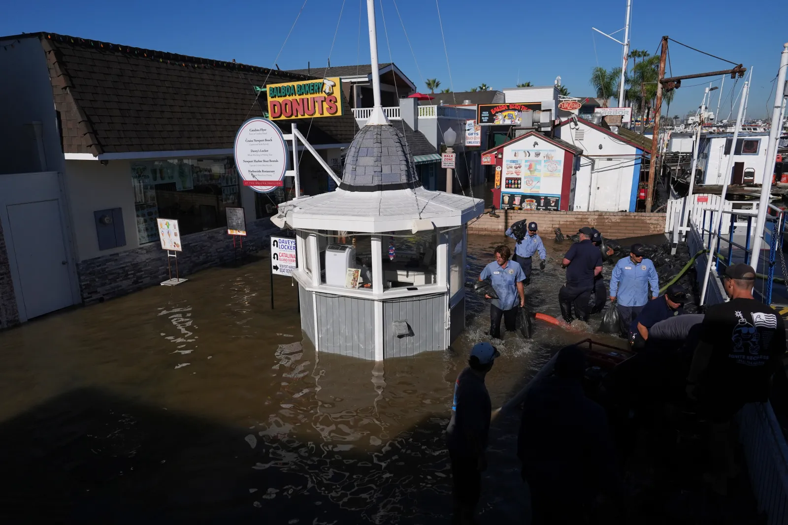 King Tides Overflow Streets in Orange County Community