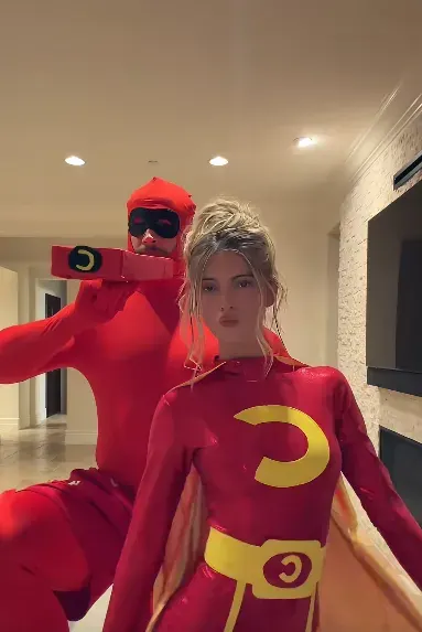 Nick Bosa and Ella Ailiff Dress Up in Cartoon Costumes for Halloween