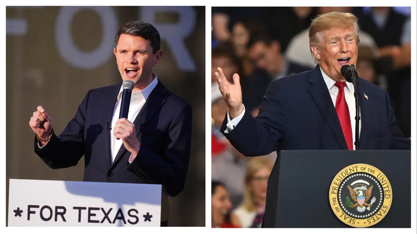 Trump and Talarico Stage Opposing Rallies in Texas Ahead of Midterms
